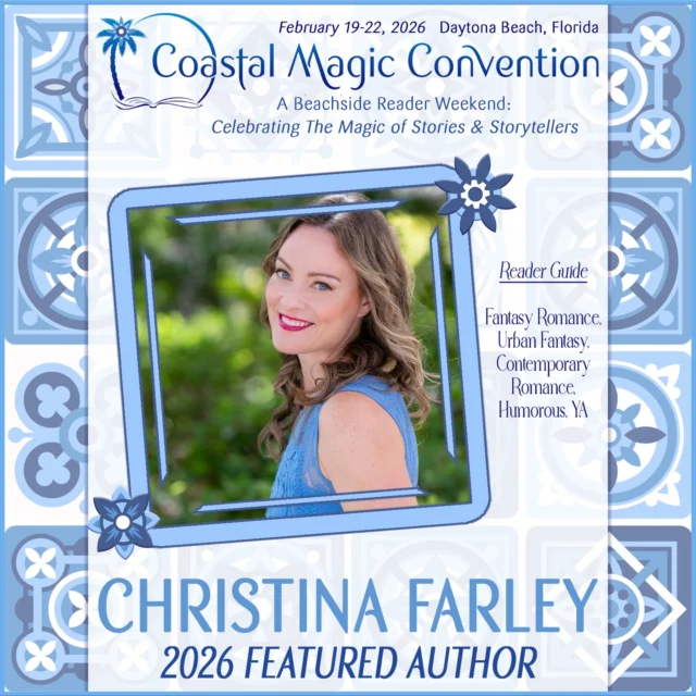 I've got fun news! I'll be attending as a featured author for the 2026 @coastalmagicconvention! I’m so excited to participating in the panels, meet & greets, and hanging with fantastic readers like YOU! The 2026 theme is “Secret Garden: Reading Helps Your Mind Bloom.” I hope to see you at the bookish garden party! 

#coastalmagic #coastalmagicconvention #bookcon #bookish #CMCon26 #cmcon26readingchallenge